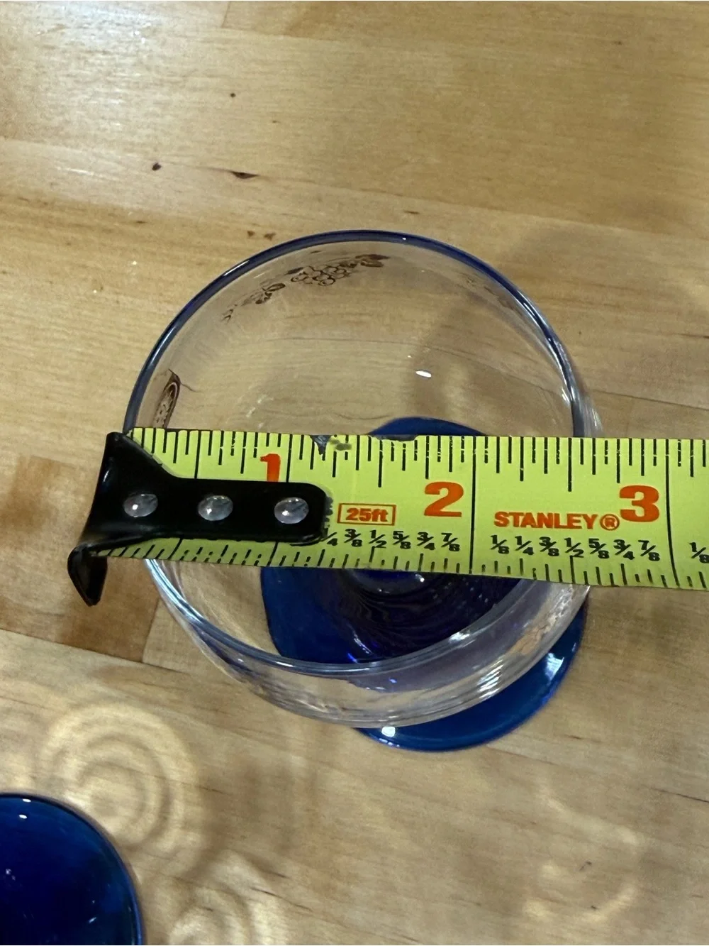 Cobalt Blue Stemmed Goblet - Set of 2